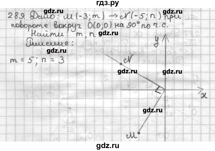 ГДЗ по геометрии 9 класс Мерзляк дидактические материалы  вариант 3 - 289, Решебник