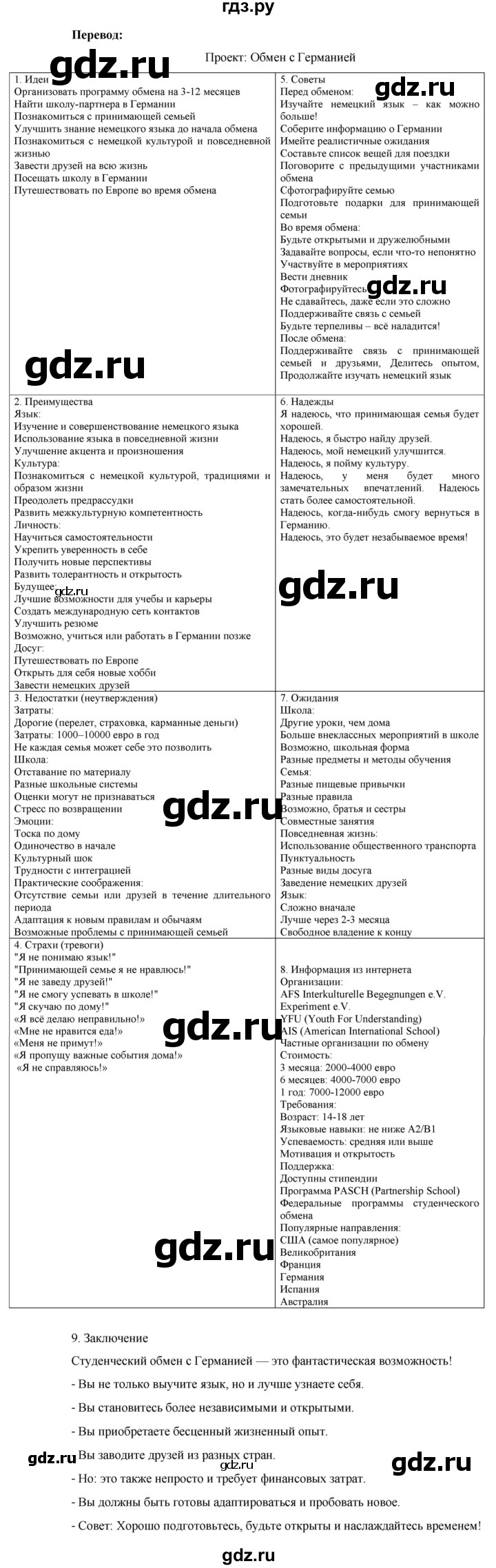 ГДЗ по немецкому языку 8 класс Аверин Horizonte  страница - 19, Решебник 2023