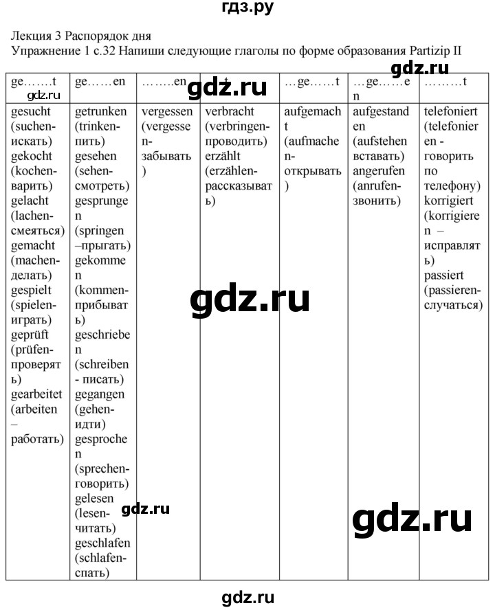 ГДЗ по немецкому языку 6 класс Радченко рабочая тетрадь Wunderkinder Plus Базовый и углубленный уровень страница - 32, Решебник к тетради Wunderkinder Plus