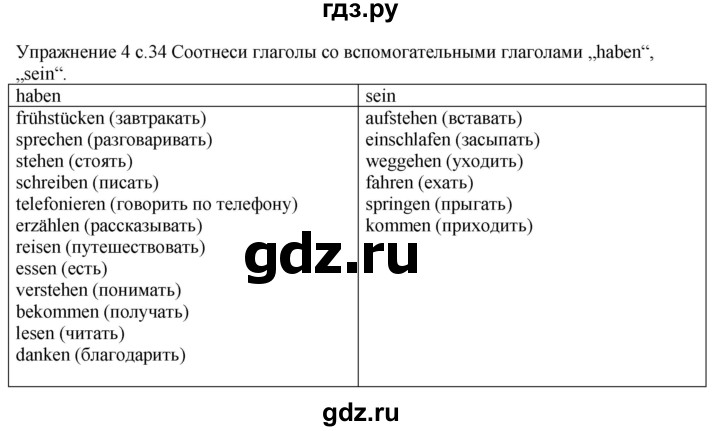 ГДЗ по немецкому языку 6 класс Радченко рабочая тетрадь Wunderkinder Plus Базовый и углубленный уровень страница - 34, Решебник к тетради Wunderkinder Plus