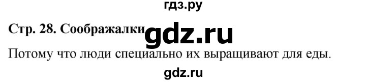 ГДЗ по окружающему миру 1 класс  Виноградова   часть 1. страница - 28, Решебник 2023