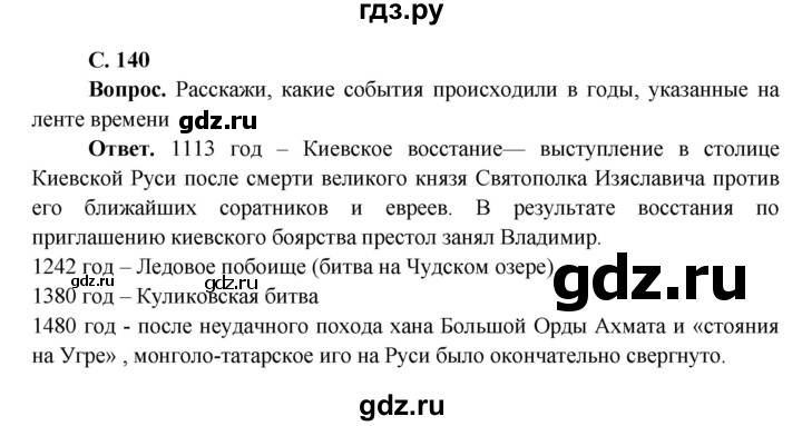 ГДЗ по окружающему миру 4 класс Виноградова   часть 2 (страница) - 140, Решебник 1