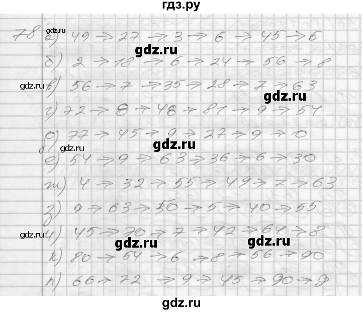 ГДЗ по математике 3 класс Истомина рабочая тетрадь  часть №1 - 78, Решебник №1