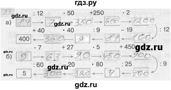 ГДЗ по математике 3 класс Истомина рабочая тетрадь  часть №2 - 53, Решебник №1