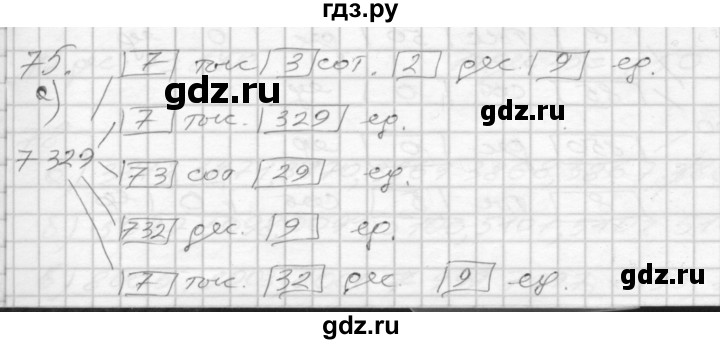 ГДЗ по математике 3 класс Истомина рабочая тетрадь  часть №2 - 75, Решебник №1