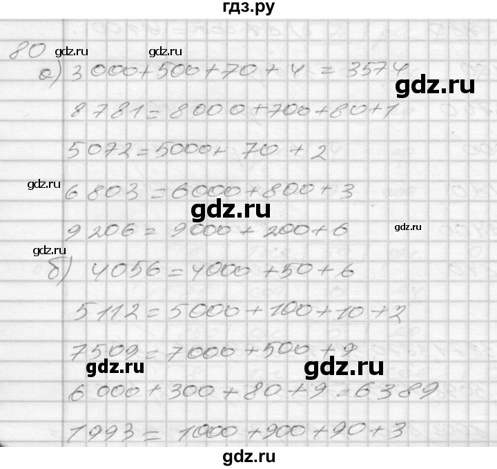 ГДЗ по математике 3 класс Истомина рабочая тетрадь  часть №2 - 80, Решебник №1