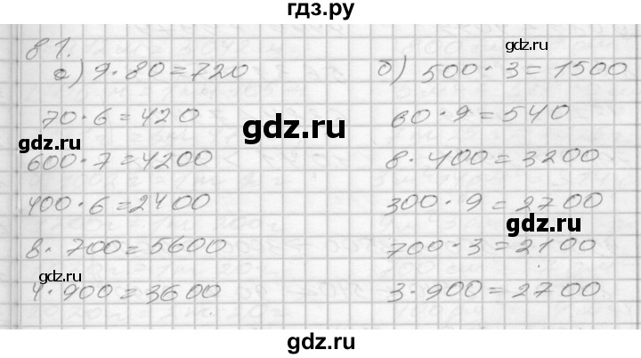 ГДЗ по математике 3 класс Истомина рабочая тетрадь  часть №2 - 81, Решебник №1