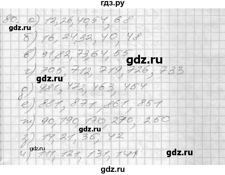 ГДЗ по математике 3 класс Истомина рабочая тетрадь  часть 1 - 80, Решебник №1 2015