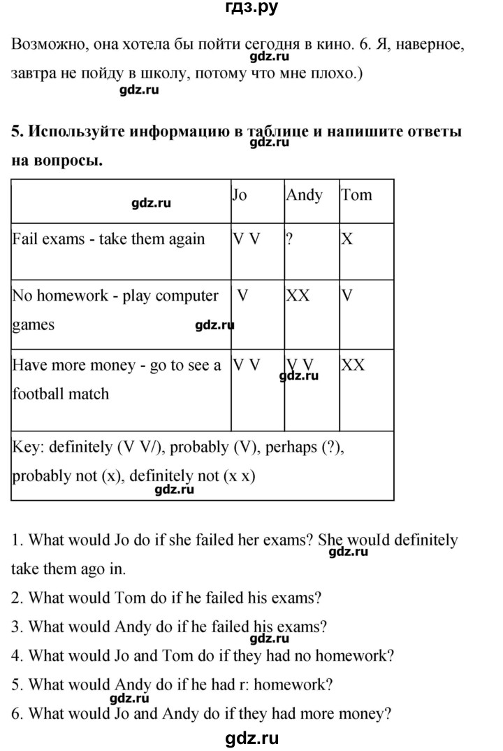 ГДЗ по английскому языку 8 класс Комарова рабочая тетрадь  страница - 111, Решебник