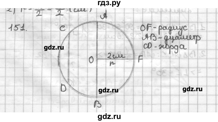 ГДЗ по геометрии 7 класс Мерзляк дидактические материалы  вариант 2 - 151, Решебник