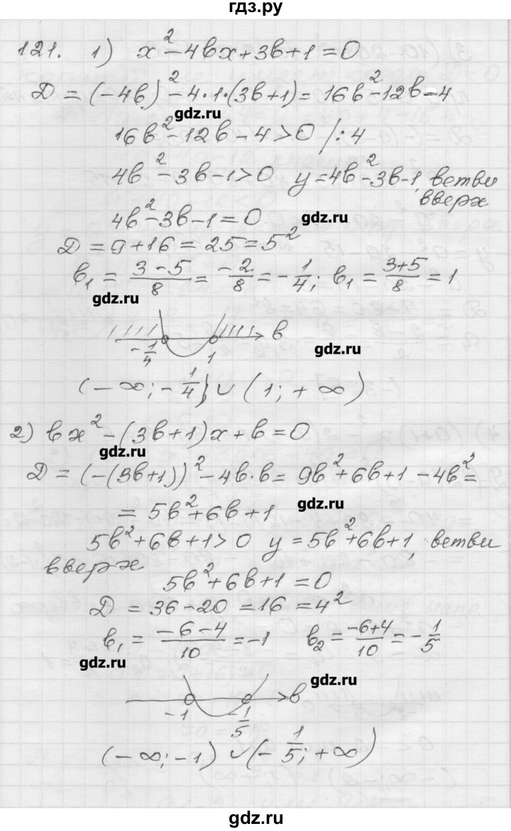 ГДЗ по алгебре 9 класс Мерзляк дидактические материалы  вариант 1 - 121, Решебник