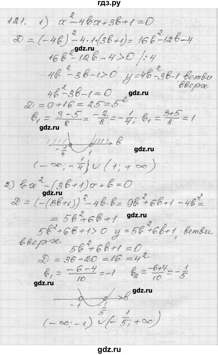 ГДЗ вариант 1 121 алгебра 9 класс дидактические материалы Мерзляк, Полонский
