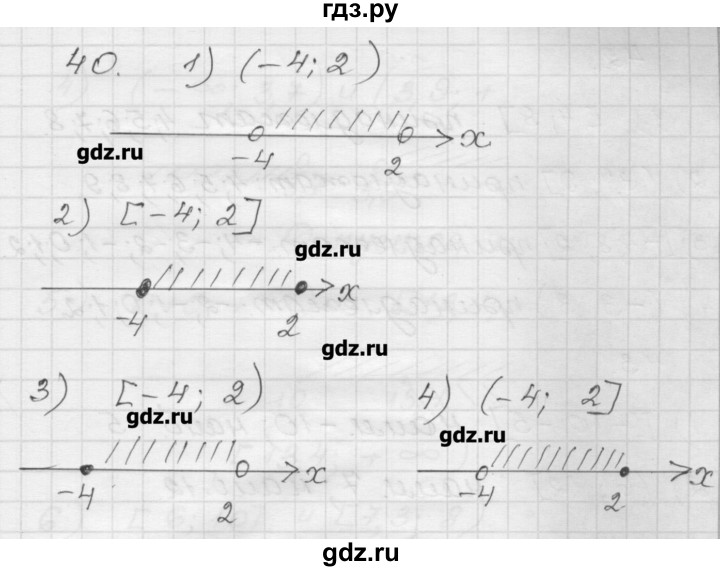 ГДЗ по алгебре 9 класс Мерзляк дидактические материалы  вариант 1 - 40, Решебник