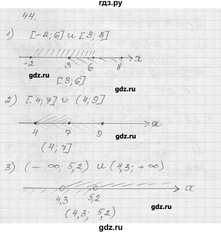 ГДЗ по алгебре 9 класс Мерзляк дидактические материалы  вариант 1 - 44, Решебник