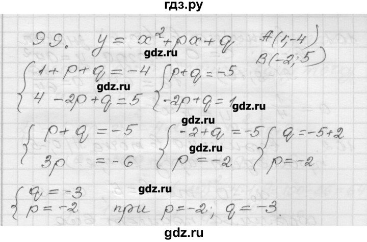 ГДЗ по алгебре 9 класс Мерзляк дидактические материалы  вариант 1 - 99, Решебник