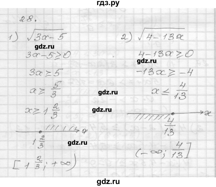 ГДЗ по алгебре 9 класс Мерзляк дидактические материалы  вариант 2 - 28, Решебник