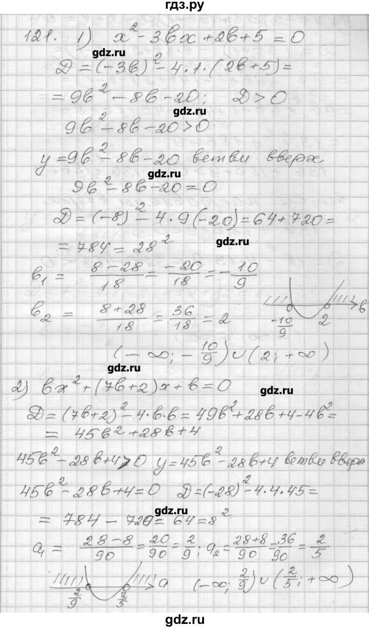 ГДЗ по алгебре 9 класс Мерзляк дидактические материалы  вариант 3 - 121, Решебник