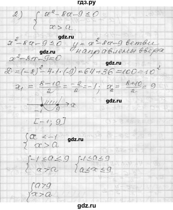 ГДЗ по алгебре 9 класс Мерзляк дидактические материалы  вариант 3 - 124, Решебник