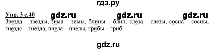 ГДЗ по русскому языку 1 класс Климанова Рабочая тетрадь  страница - 40, Решебник №1 2013
