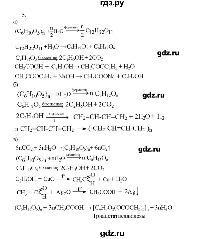 ГДЗ по химии 10 класс Габриелян  Углубленный уровень вопросы в конце параграфа / § 24 - 5, Решебник