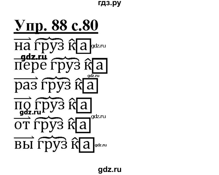 ГДЗ по русскому языку 2 класс Чуракова   часть 3. страница - 80, Решебник №1