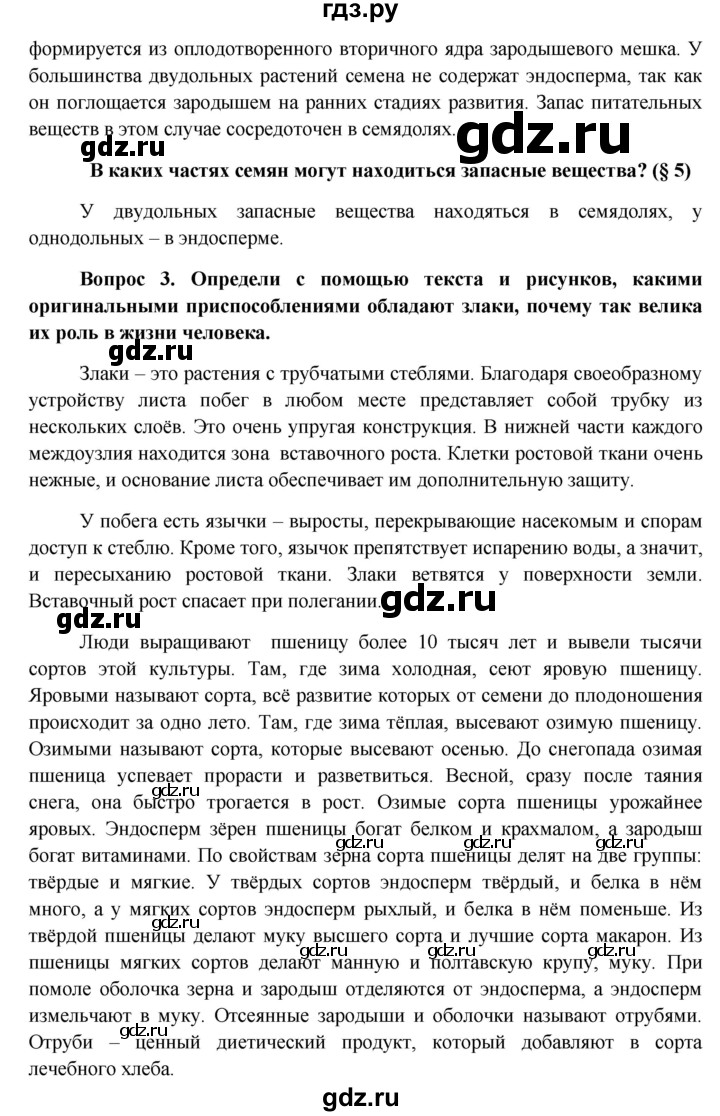 ГДЗ по биологии 6 класс Ловягин   параграф - § 24, Решебник