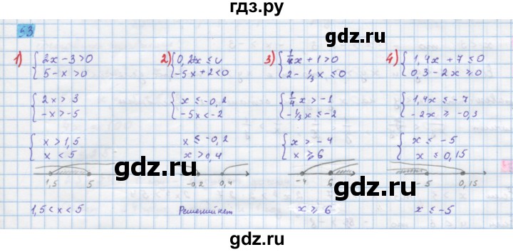 ГДЗ упражнение 53 алгебра 10 класс Колягин, Ткачева