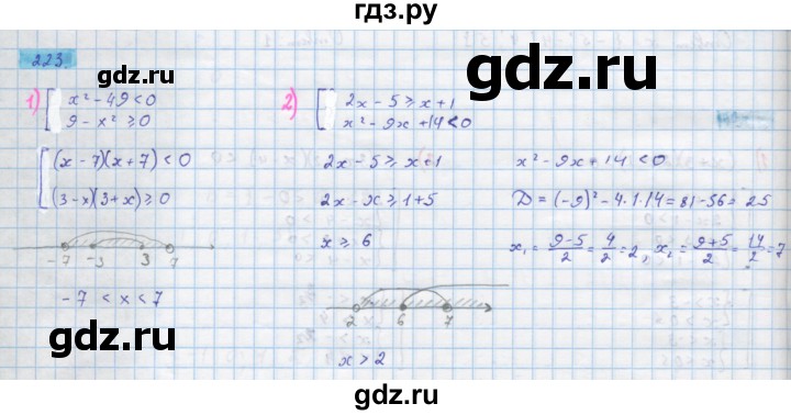 ГДЗ по алгебре 10 класс Колягин  Базовый и углубленный уровень упражнение - 223, Решебник
