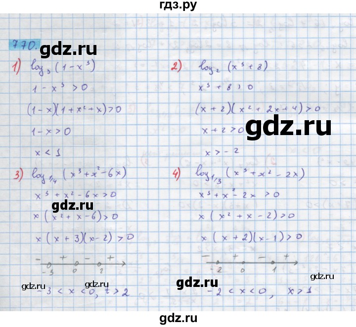 ГДЗ по алгебре 10 класс Колягин  Базовый и углубленный уровень упражнение - 770, Решебник