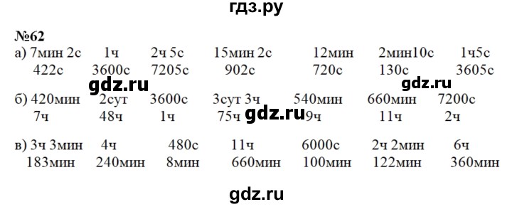 ГДЗ по математике 4 класс Истомина рабочая тетрадь  часть 2 - 62, Решебник №1