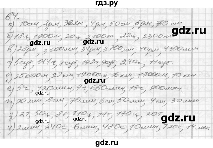 ГДЗ по математике 4 класс Истомина рабочая тетрадь  часть 2 - 64, Решебник №1