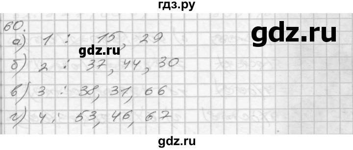 ГДЗ по математике 4 класс Истомина рабочая тетрадь  часть 1 - 60, Решебник 2015 №1