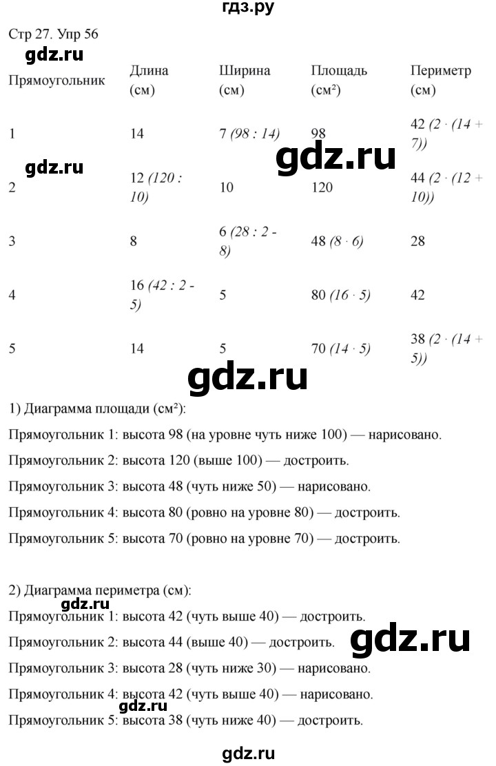 ГДЗ по математике 4 класс Истомина рабочая тетрадь  часть 2 - 56, Решебник 2024