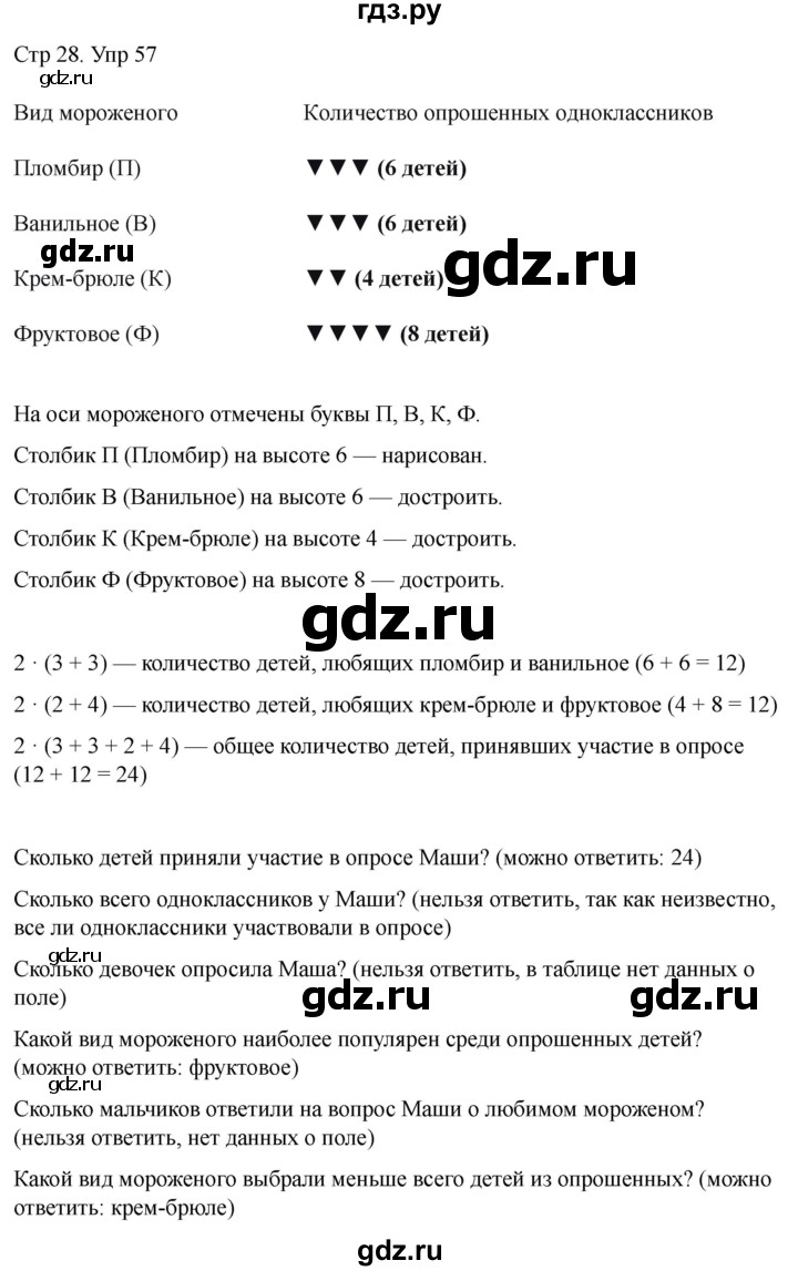 ГДЗ по математике 4 класс Истомина рабочая тетрадь  часть 2 - 57, Решебник 2024