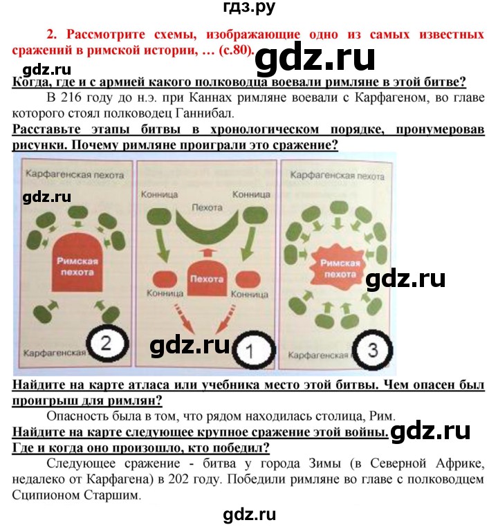 ГДЗ по истории 5 класс Уколова тетрадь-тренажер  страница - 80, Решебник №1 2017