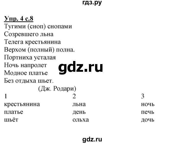 ГДЗ по русскому языку 3 класс Байкова тетрадь для самостоятельной работы (Каленчук)  часть 1 - 4, Решебник №1