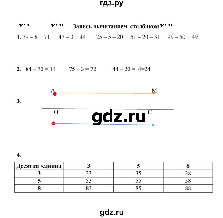 ГДЗ по математике 2 класс Рудницкая рабочая тетрадь  часть 1 (страница) - 34, Решебник к учебнику 2023