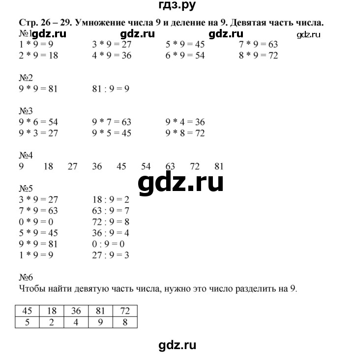 ГДЗ по математике 2 класс Рудницкая рабочая тетрадь  часть 2 (страница) - 26, Решебник №1 к учебнику 2014
