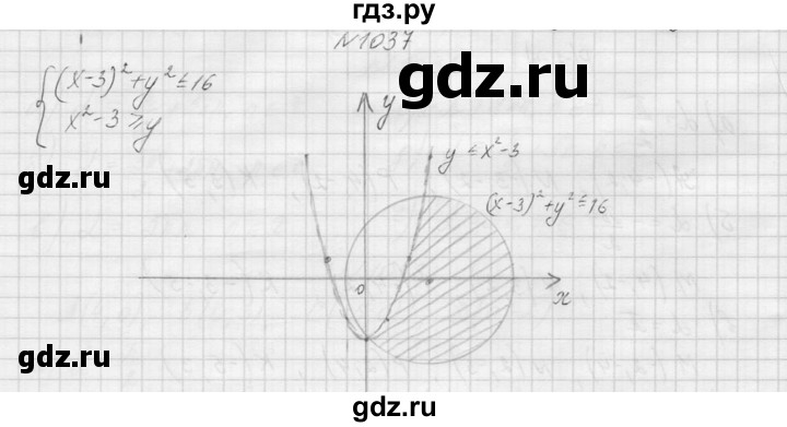 ГДЗ по алгебре 9 класс Макарычев  Углубленный уровень упражнение - 1037, Решебник к учебнику 2015