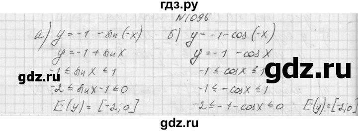 ГДЗ по алгебре 9 класс Макарычев  Углубленный уровень упражнение - 1096, Решебник к учебнику 2015