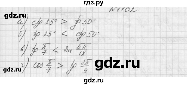 ГДЗ по алгебре 9 класс Макарычев  Углубленный уровень упражнение - 1102, Решебник к учебнику 2015