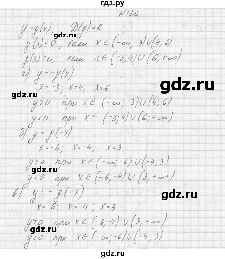 ГДЗ по алгебре 9 класс Макарычев  Углубленный уровень упражнение - 120, Решебник к учебнику 2015