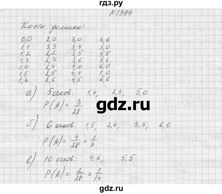 ГДЗ по алгебре 9 класс Макарычев  Углубленный уровень упражнение - 1394, Решебник к учебнику 2015