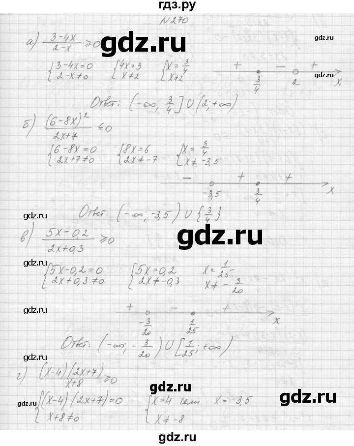 ГДЗ по алгебре 9 класс Макарычев  Углубленный уровень упражнение - 270, Решебник к учебнику 2015
