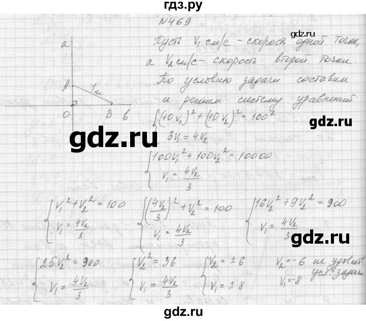 ГДЗ по алгебре 9 класс Макарычев  Углубленный уровень упражнение - 469, Решебник к учебнику 2015