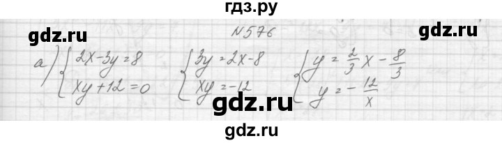 ГДЗ по алгебре 9 класс Макарычев  Углубленный уровень упражнение - 576, Решебник к учебнику 2015