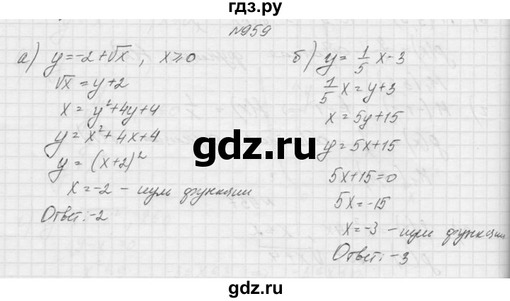 ГДЗ по алгебре 9 класс Макарычев  Углубленный уровень упражнение - 959, Решебник к учебнику 2015