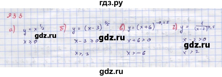 ГДЗ по алгебре 9 класс Макарычев  Углубленный уровень упражнение - 933, Решебник к учебнику 2018