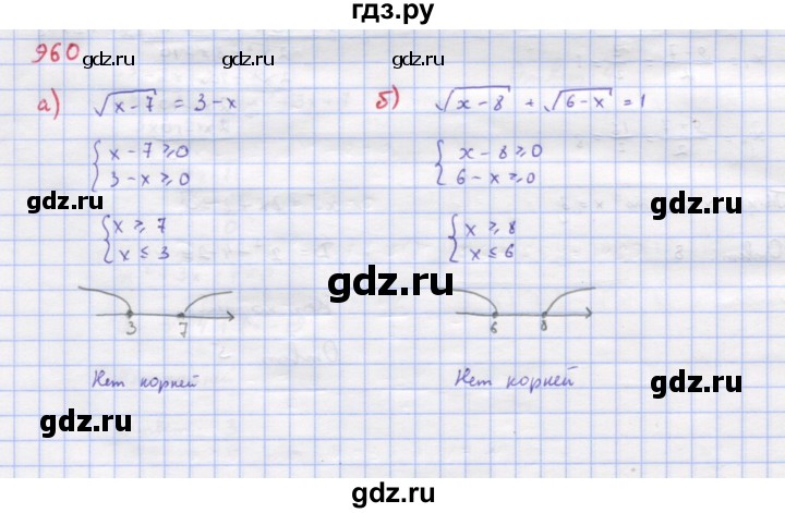 ГДЗ по алгебре 9 класс Макарычев  Углубленный уровень упражнение - 960, Решебник к учебнику 2018