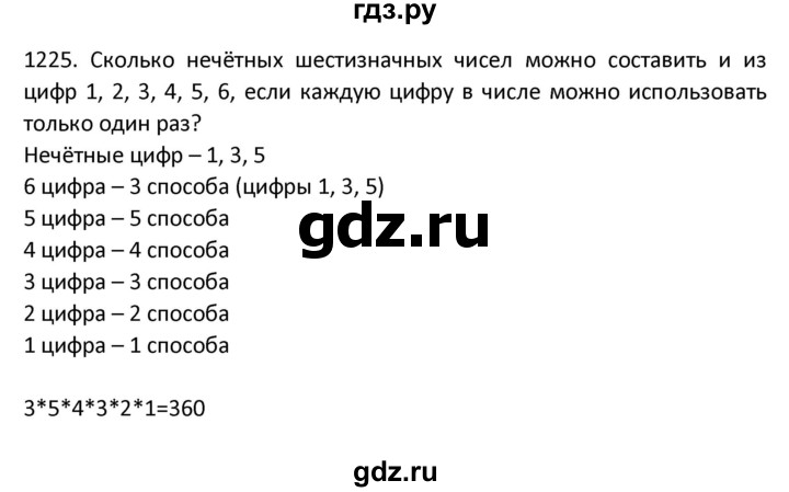 ГДЗ по алгебре 9 класс Макарычев  Углубленный уровень упражнение - 1225, Решебник к учебнику 2022